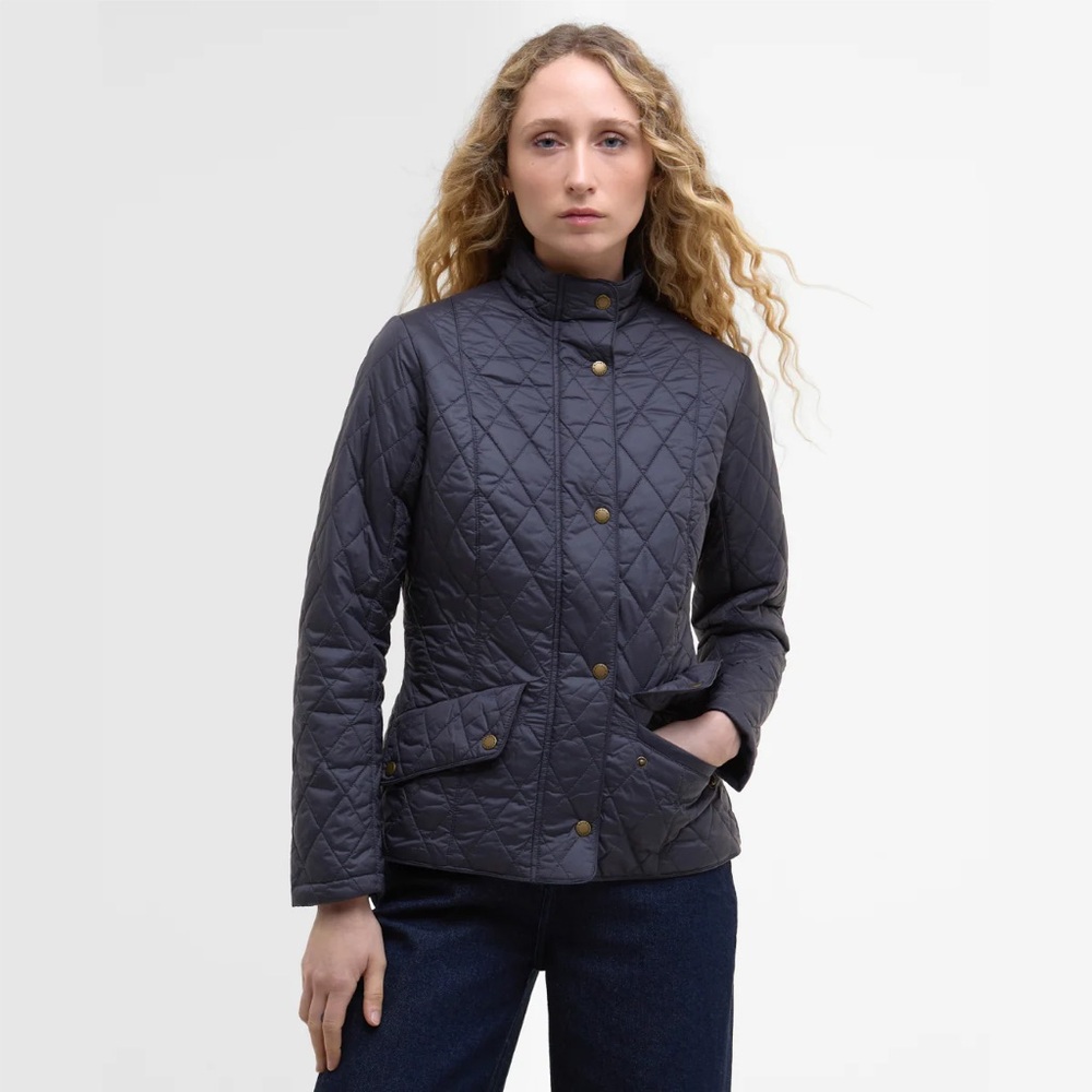 Barbour Flyweight Cavalry Quilted Jacket - Navy